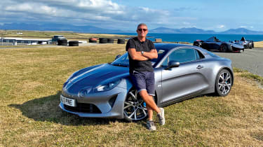 Steve Sutcliffe and his Alpine A110